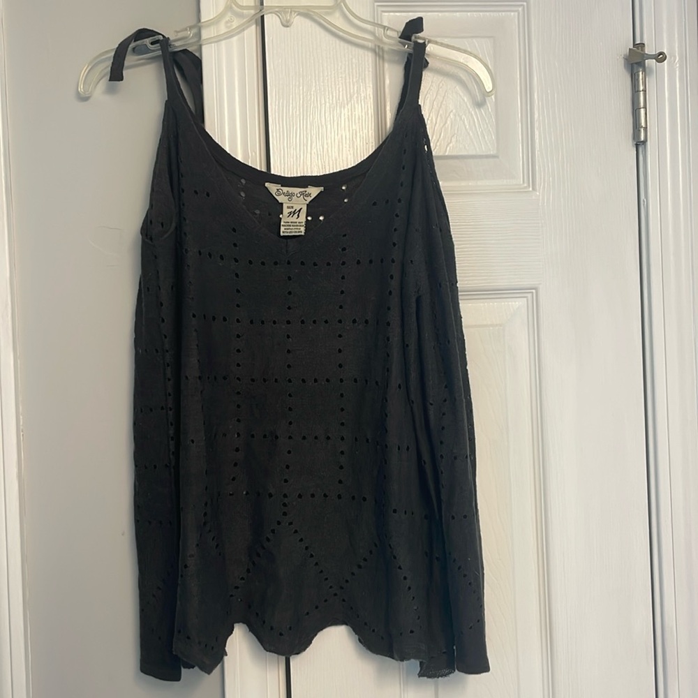 Indigo Rein top, off the shoulder